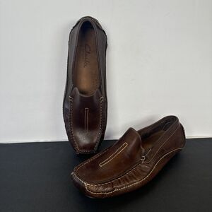 Clark’s England Brown Slip‎ On Loafer Driving Shoe Moccasins Men’s Size 11